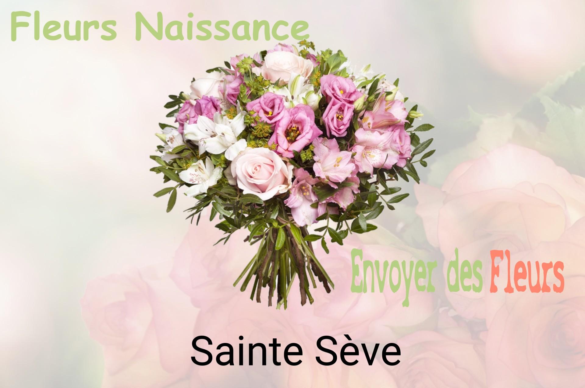 Bouquet de fleurs de naissance livré à Sainte-Sève